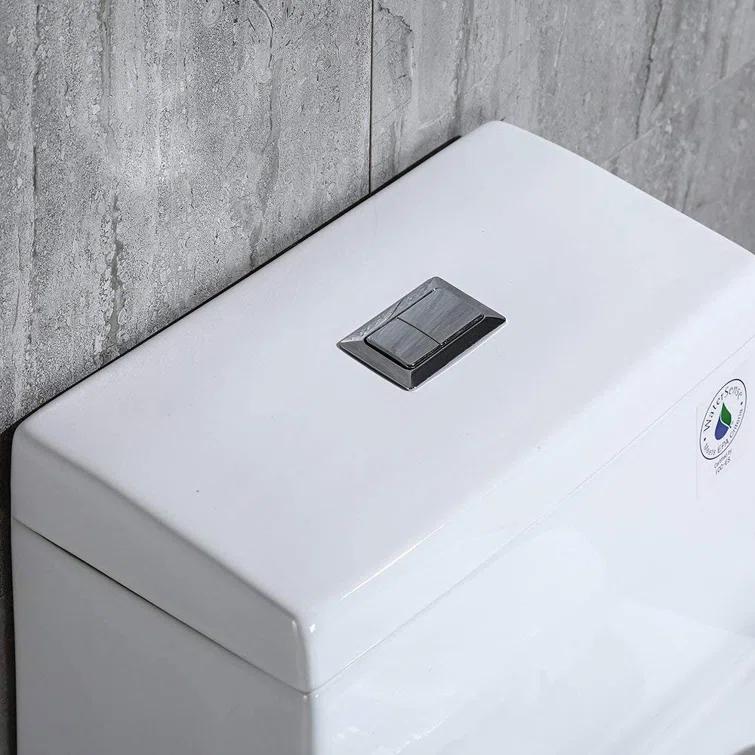 1.28 GPF Elongated Comfort ADA Height One Piece Dual-Flush Toilet with Soft-Closing Seat,MAP Flushing 1000G