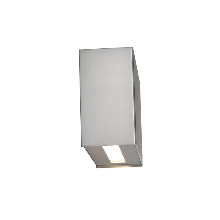 WAC Lighting Blok 2-Light LED 2700K Aluminum Wall Sconce in Satin Nickel