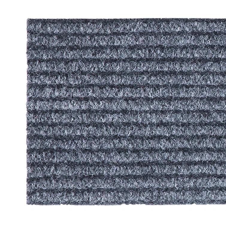 Ottomanson Non-Slip Rubberback Ribbed Design Indoor/Outdoor Stair Treads (Set of 7)