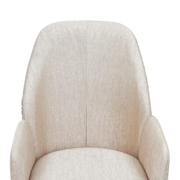 Lisbon Dining Arm Chair - Silken Matte Cream