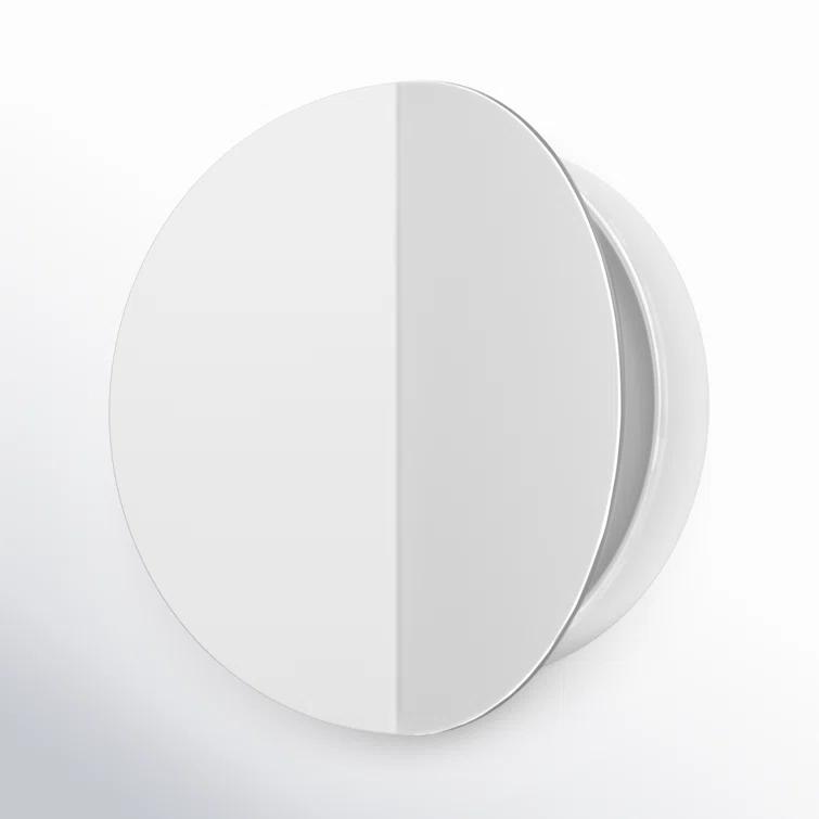 Dottie 7" Circle Polished Nickel Dimmable LED Sconce