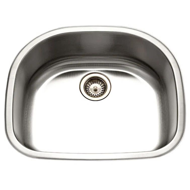 Medallion Designer 23.69'' L Undermount Single Bowl Stainless Steel Kitchen Sink