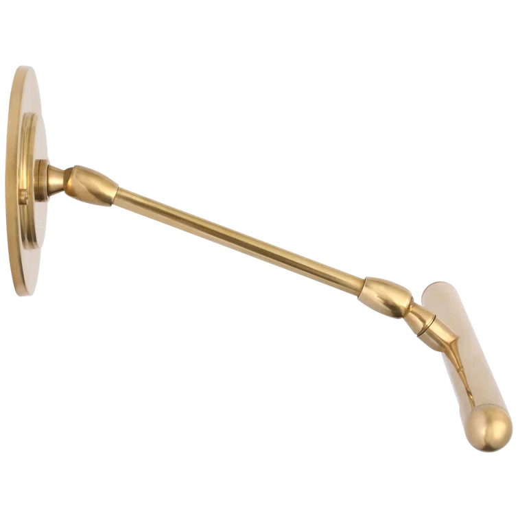 Emery 12" Hand-Rubbed Antique Brass Adjustable Picture Light