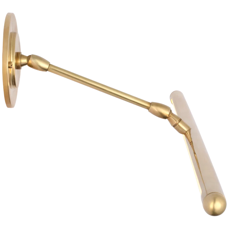 Emery 30-Inch Hand-Rubbed Antique Brass Dimmable Picture Light