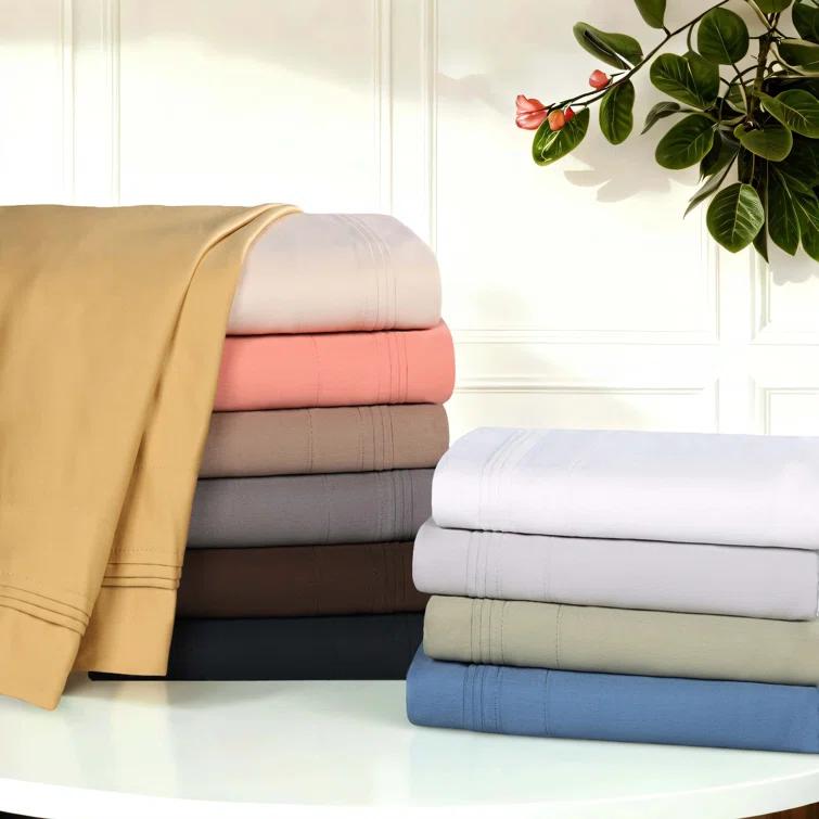 Superior Egyptian Cotton Deep Pocket Solid Luxury 1500 Thread Count Sheet Set