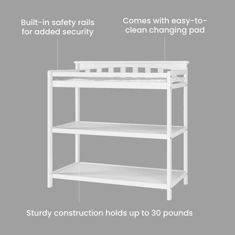 Camden Child Craft Arch Top Changing Table with Pad