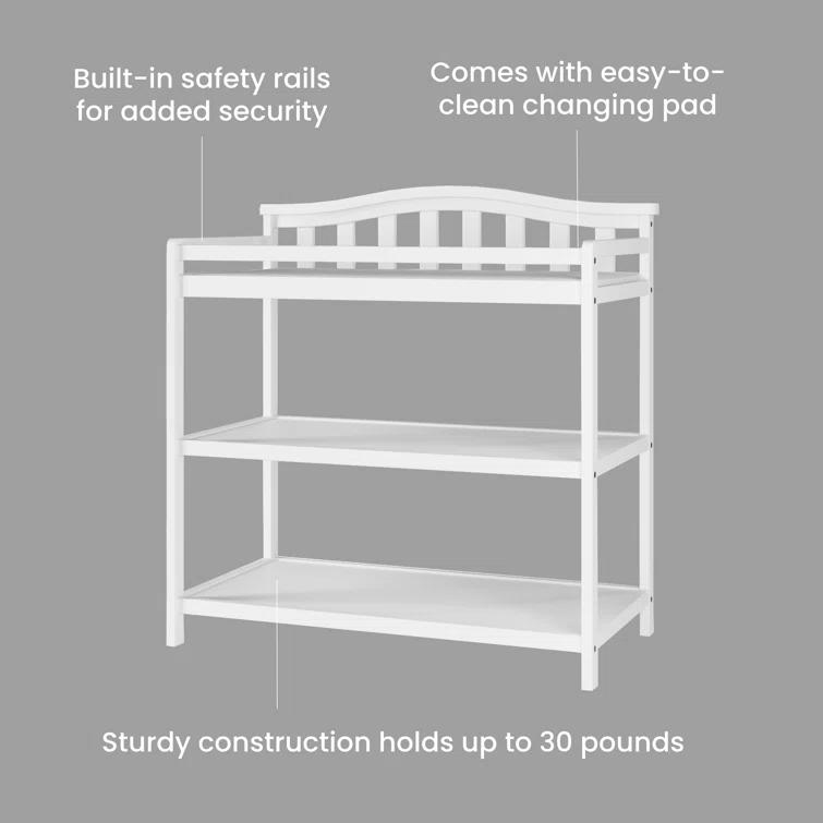 Camden Child Craft Arch Top Changing Table with Pad
