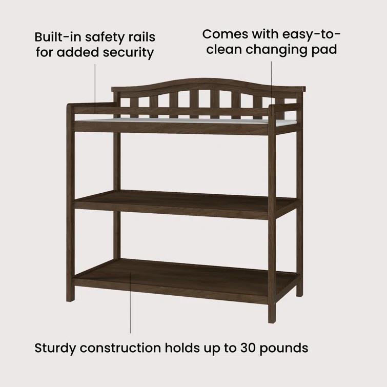 Camden Child Craft Arch Top Changing Table with Pad