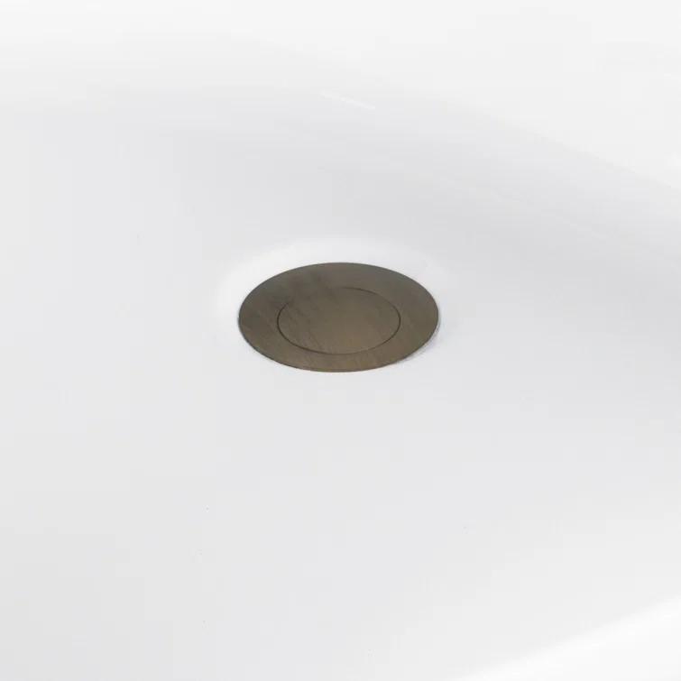 Kingston Brass Aqua Eden 66-Inch Acrylic Rectangular Double Ended Freestanding Tub with Overflow/Drain Assembly