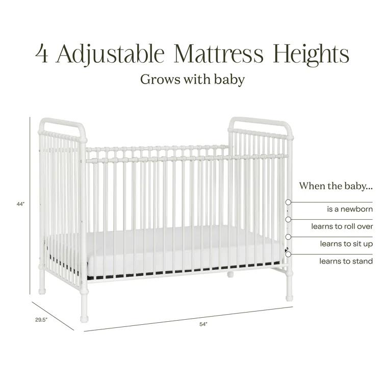 Abigail Greenguard Gold Certified 3 -in-1 Convertible Crib