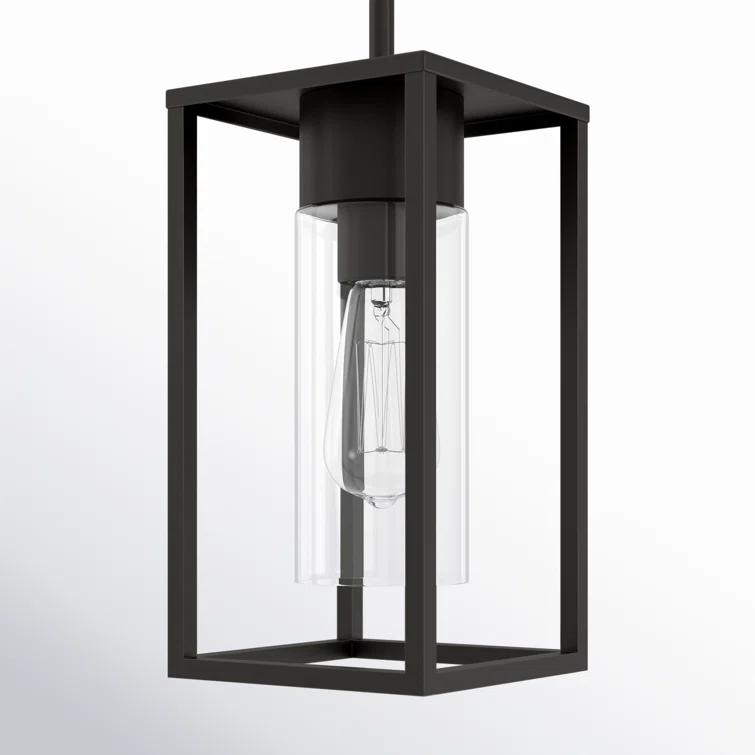 Vado Mini Antique Bronze 1-Light Outdoor Pendant with Clear Glass