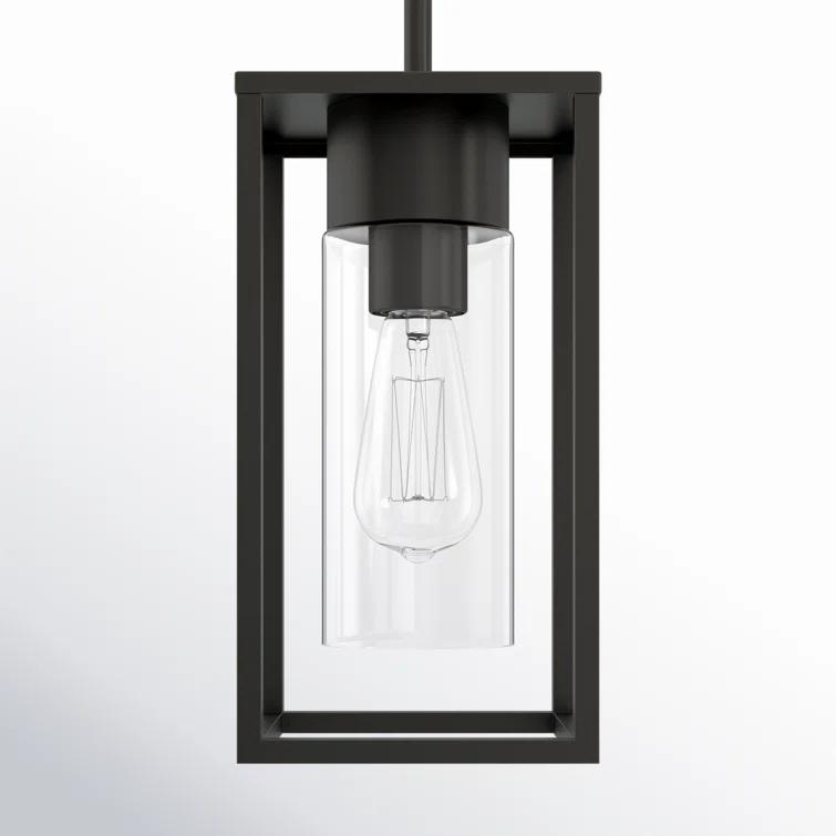 Vado Mini Antique Bronze 1-Light Outdoor Pendant with Clear Glass