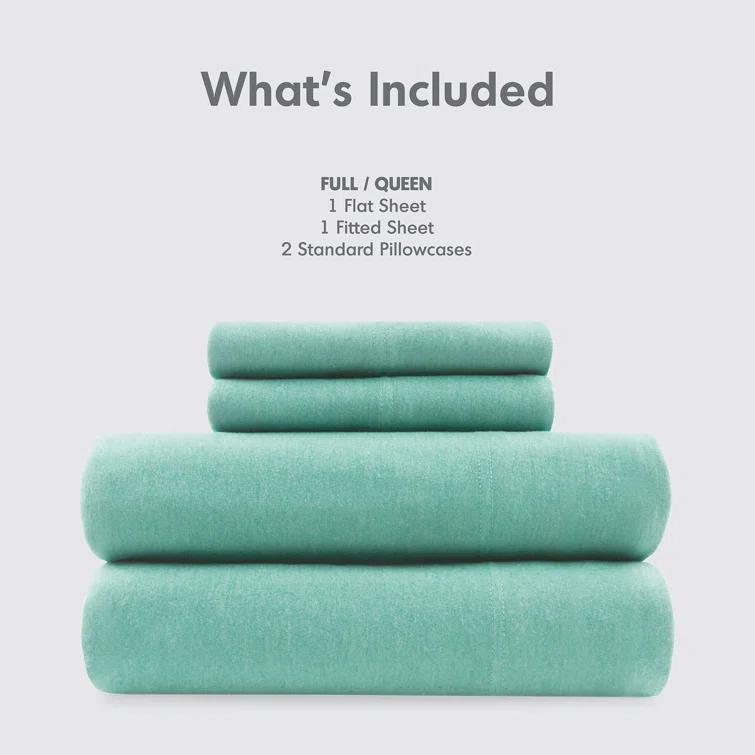 Cotton Blend Jersey Knit All Season Sheet Set