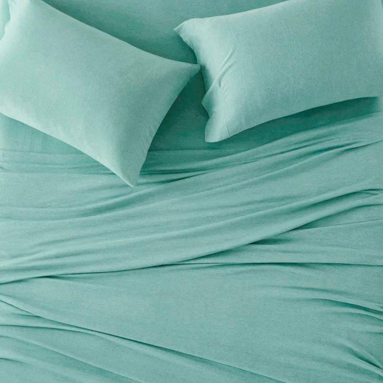 Cotton Blend Jersey Knit All Season Sheet Set