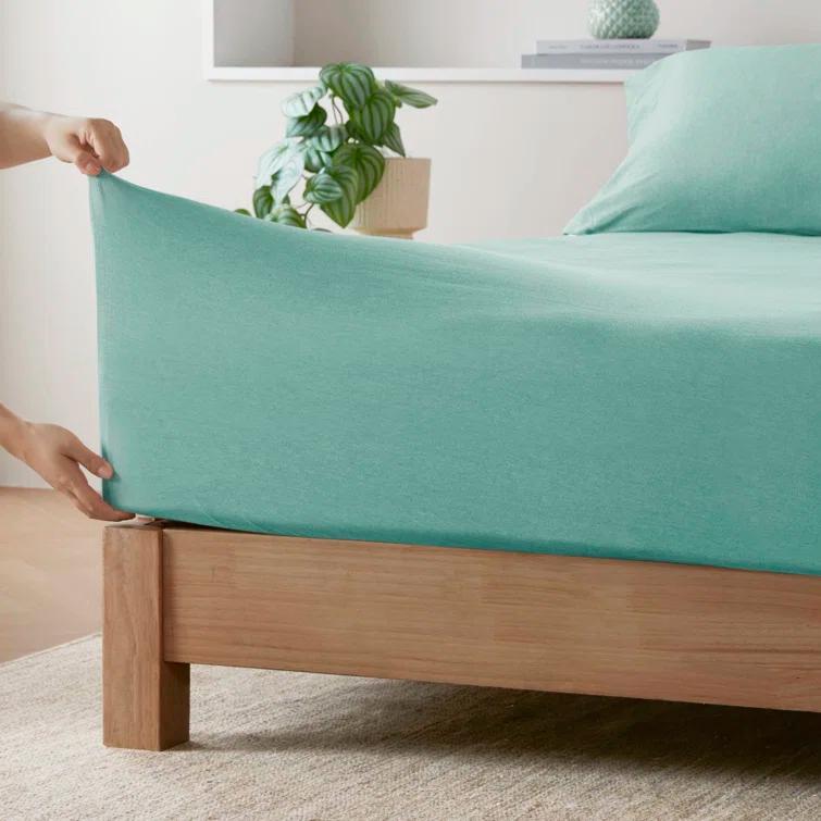 Cotton Blend Jersey Knit All Season Sheet Set