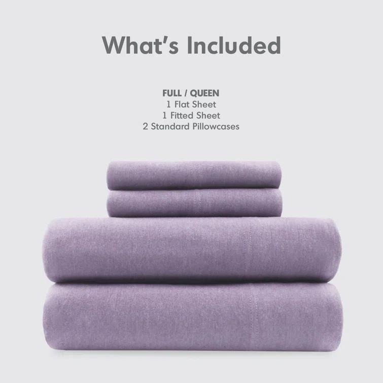 Cotton Blend Jersey Knit All Season Sheet Set