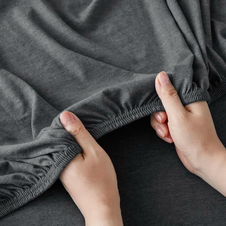 Cotton Blend Jersey Knit All Season Sheet Set
