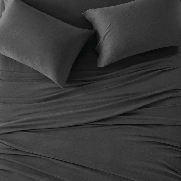 Cotton Blend Jersey Knit All Season Sheet Set