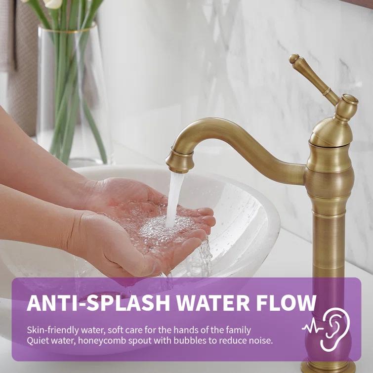 Vessel Sink Faucet Single-handle Bathroom Faucet with Drain Assembly