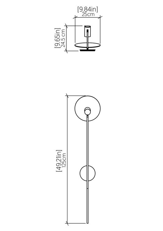 Organic Gold Direct Wired Electric Sconce