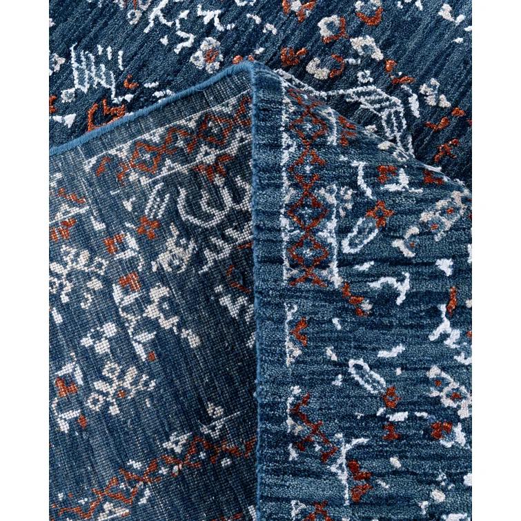 Overdyed One-of-a-Kind 7' 10" X 9' 8" Hand Knotted Area Rug