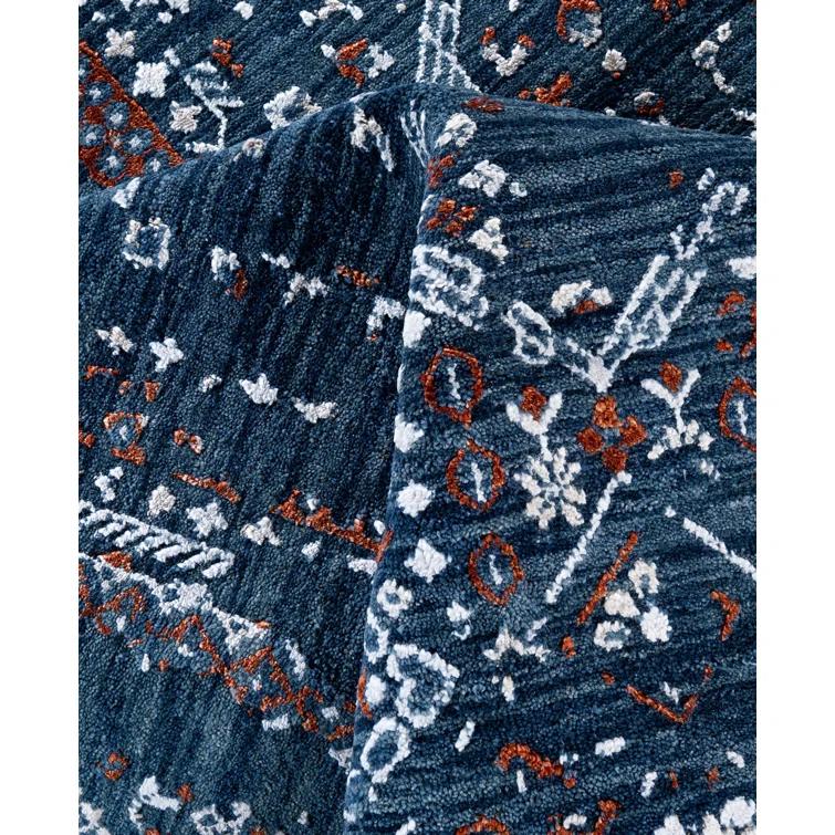 Overdyed One-of-a-Kind 7' 10" X 9' 8" Hand Knotted Area Rug