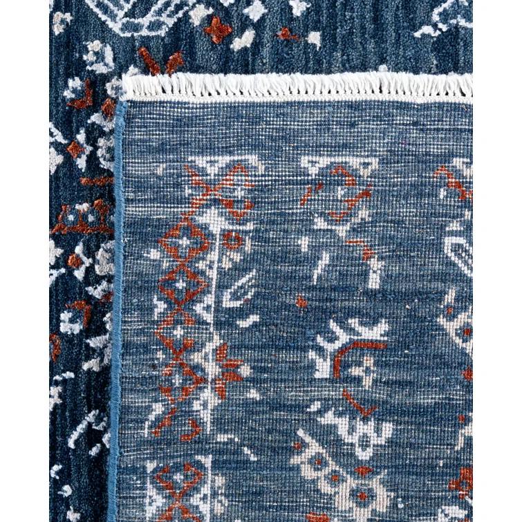 Overdyed One-of-a-Kind 7' 10" X 9' 8" Hand Knotted Area Rug