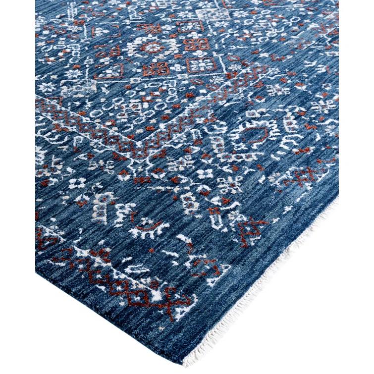 Overdyed One-of-a-Kind 7' 10" X 9' 8" Hand Knotted Area Rug