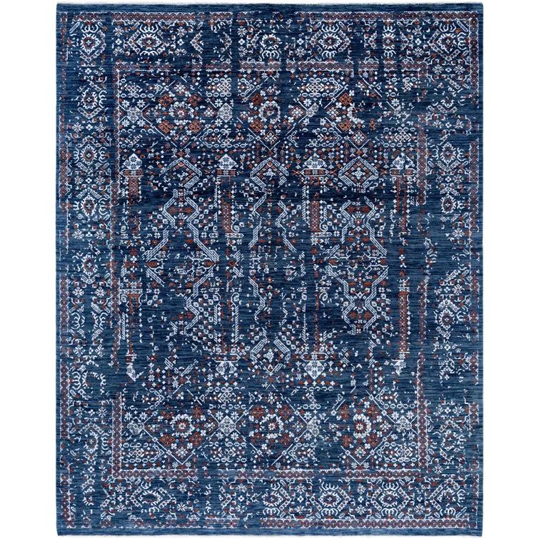 Overdyed One-of-a-Kind 7' 10" X 9' 8" Hand Knotted Area Rug