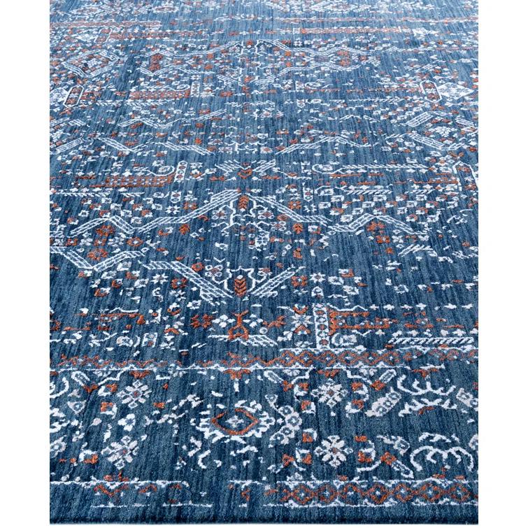 Overdyed One-of-a-Kind 7' 10" X 9' 8" Hand Knotted Area Rug