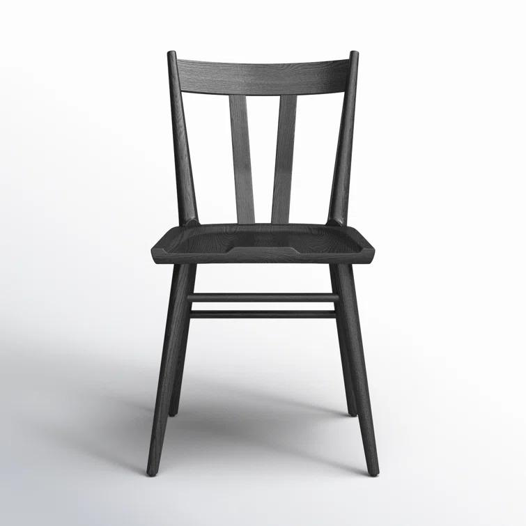 Gregory Dining Chair, Black Oak