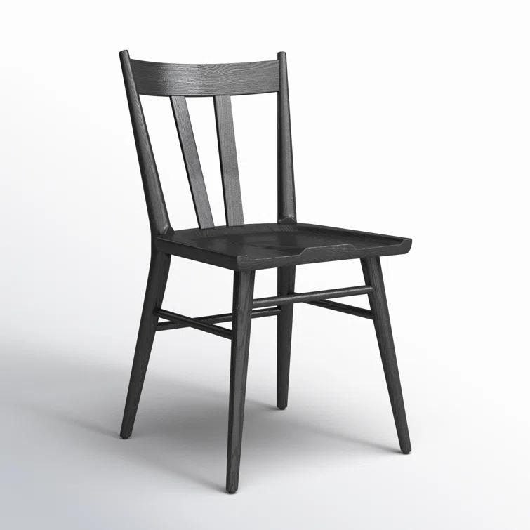 Gregory Dining Chair, Black Oak