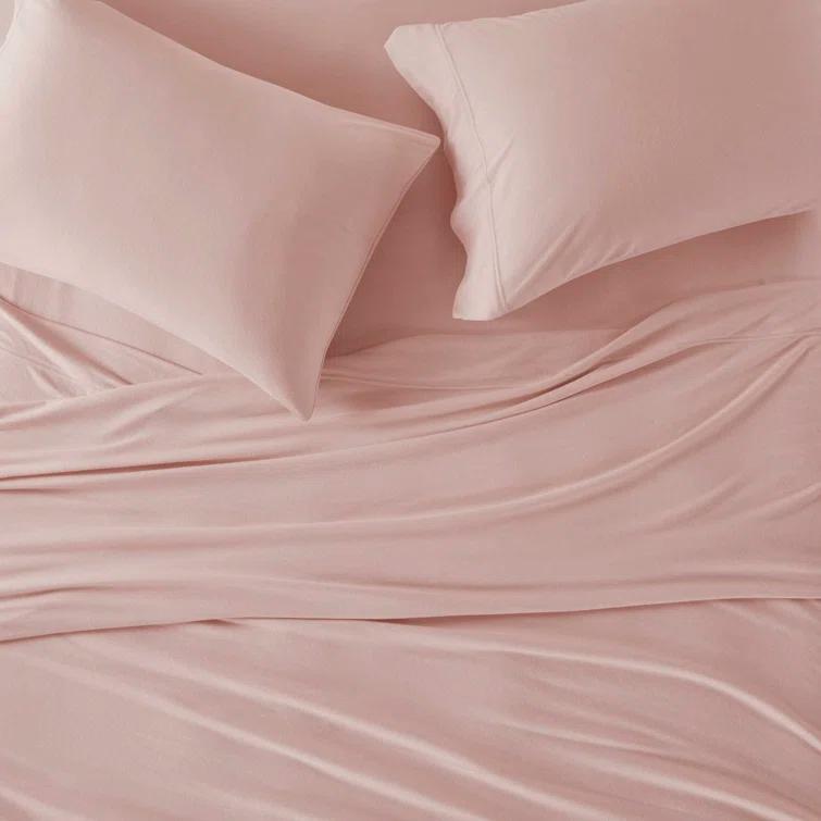 Cotton Blend Jersey Knit All Season Sheet Set