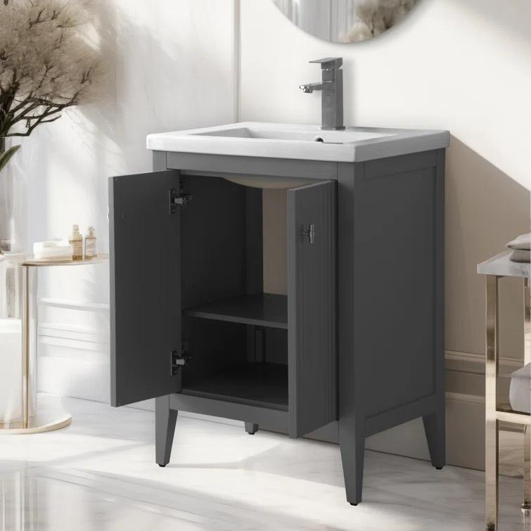 24" Single Bathroom Vanity Set