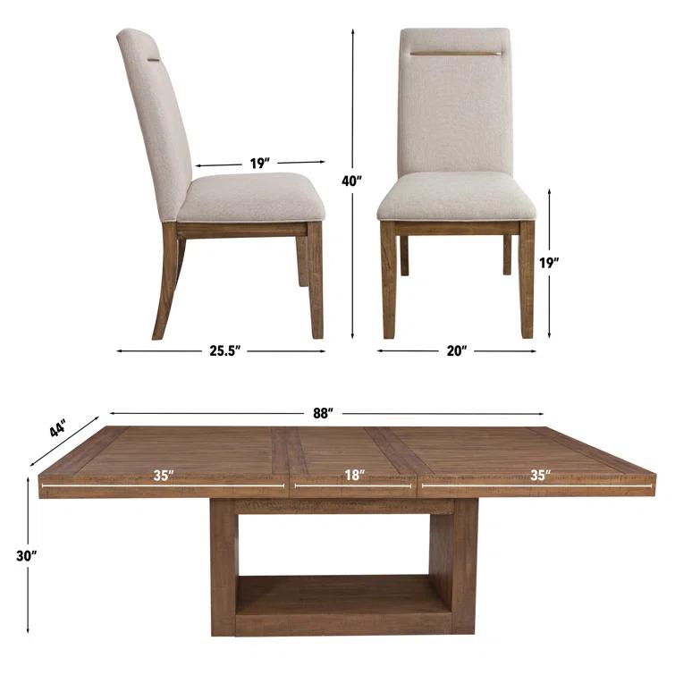 Kameah Extendable Trestle Dining Set