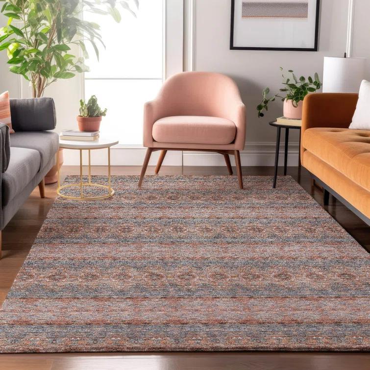 Premium Machine Washable Cerrito Paprika Rug