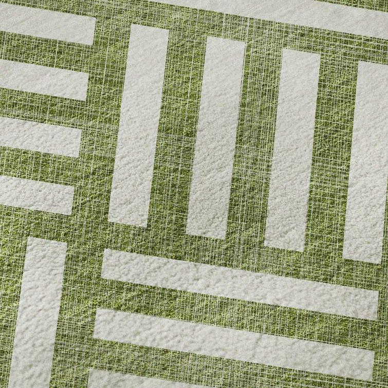 Premium Machine Washable Cerrito Olive Rug