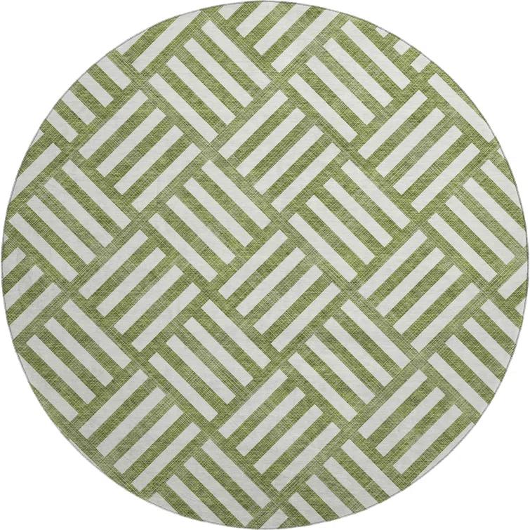 Premium Machine Washable Cerrito Olive Rug
