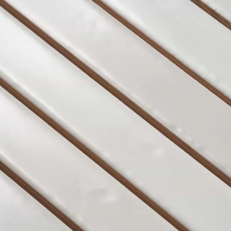 Vivanta 5.27 In. X 17.71 In. Glossy Ceramic Mosaic Elongated Subway Wall Tile (8 Sheets / Box)