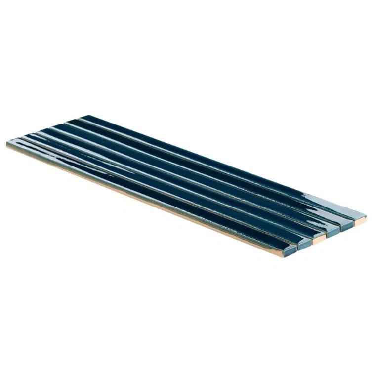 Vivanta 5.27 In. X 17.71 In. Glossy Ceramic Mosaic Elongated Subway Wall Tile (8 Sheets / Box)