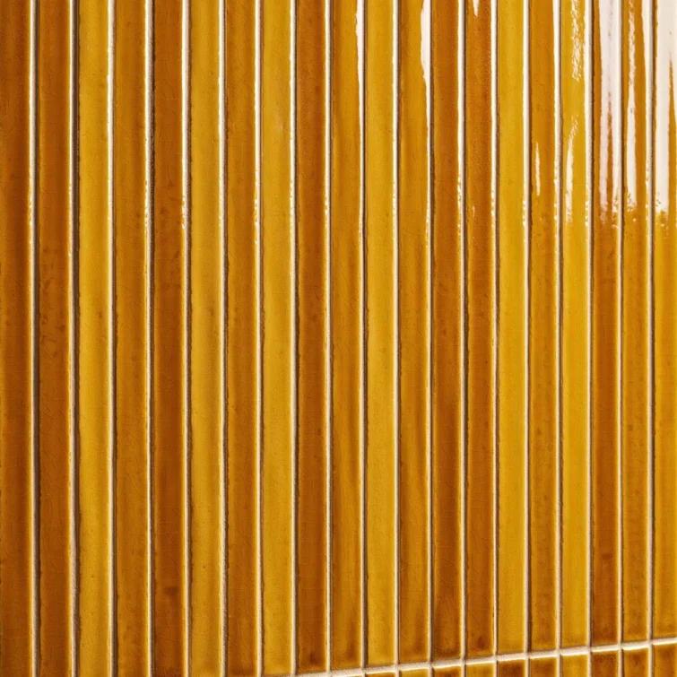 Vivanta 5.27 In. X 17.71 In. Glossy Ceramic Mosaic Elongated Subway Wall Tile (8 Sheets / Box)