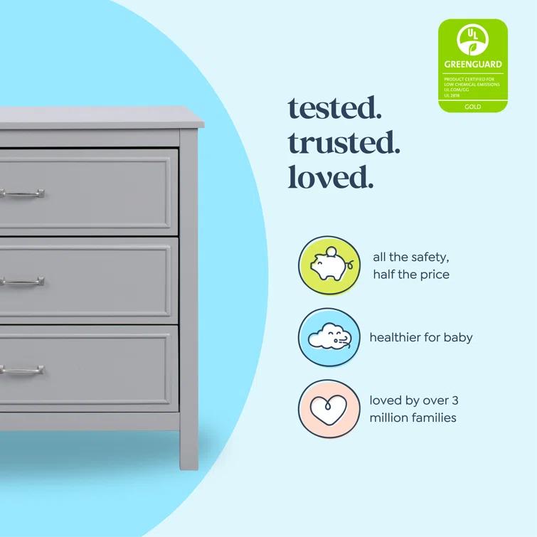 daVinci Charlie 3 Drawer Dresser