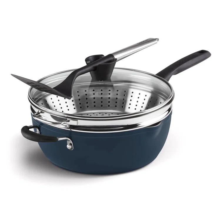 Cuisinart Cuisinart Preferred Pan 4 Piece Set (4.5 Qt. Multi-Purpose Pan with Cover, Steamer, Slotted Turner)