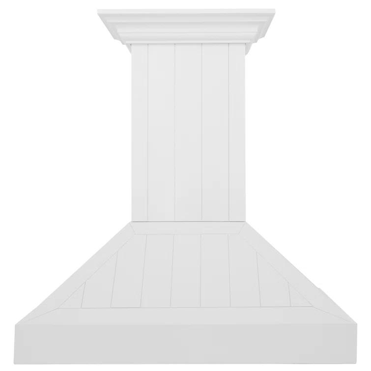 ZLINE 30 in. Convertible Vent Wooden Wall Mount Range Hood in Antigua & Walnut
