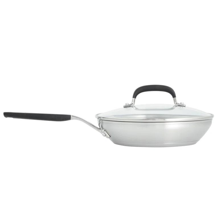 KitchenAid® KitchenAid® Brushed Stainless Steel Cookware Pots and Pans Set, 10 Piece
