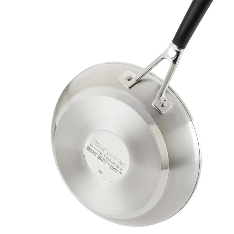 KitchenAid® KitchenAid® Brushed Stainless Steel Cookware Pots and Pans Set, 10 Piece