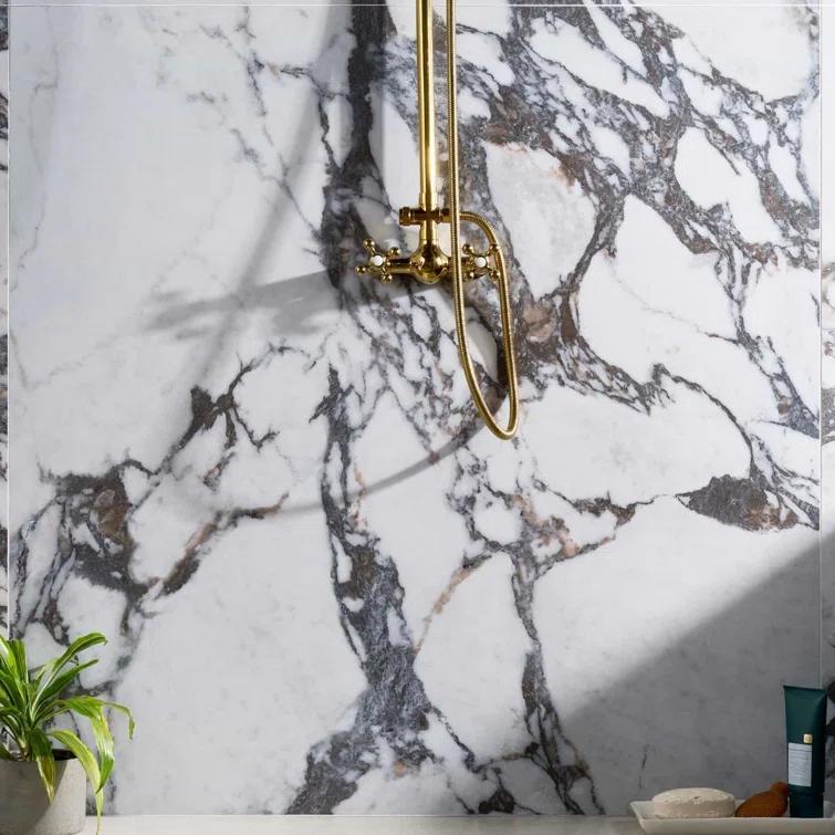 Bond Tile Signature 47.24 In. X 47.24 In. Marble Look Satin Porcelain Floor And Wall Tile (30.98 Sq. Ft. / Case)