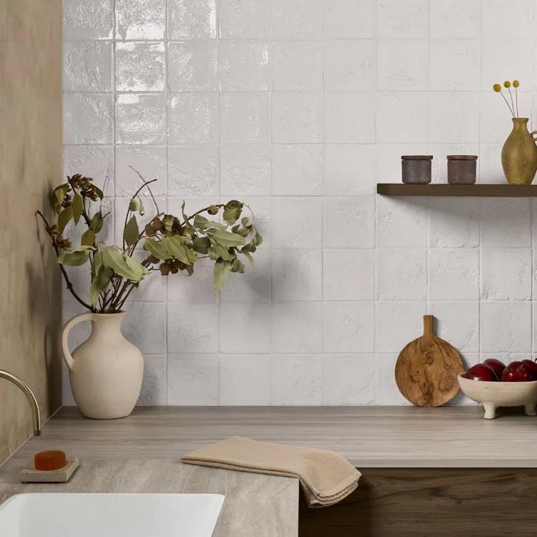 Vario 5.11 In. X 5.11 In. Textured Glossy Ceramic Wall Tile (6.09 Sq. Ft. / Case)