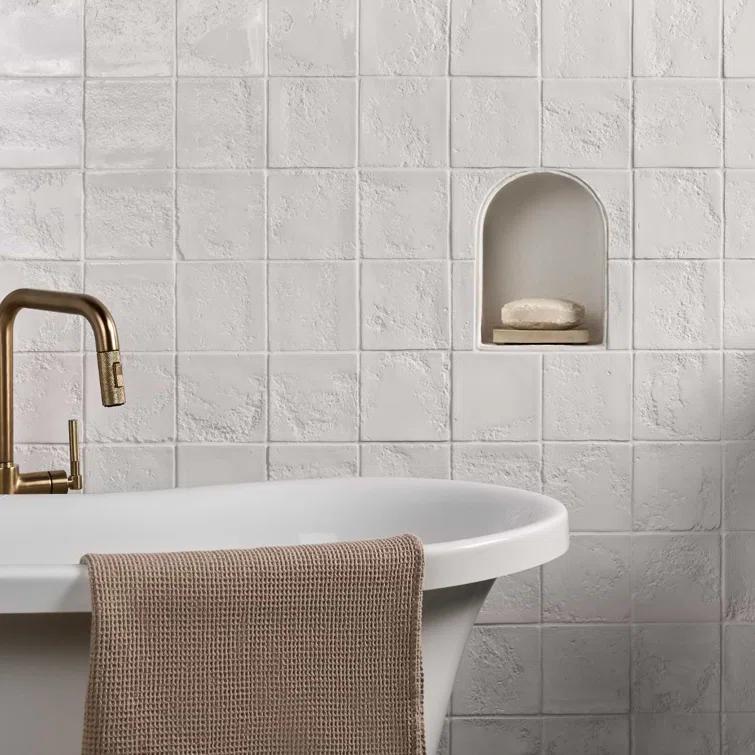 Vario 5.11 In. X 5.11 In. Textured Glossy Ceramic Wall Tile (6.09 Sq. Ft. / Case)