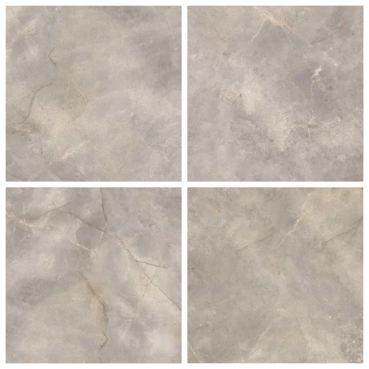 Signature 47.24 In. X 47.24 In. Marble Look Satin Porcelain Floor And Wall Tile (30.98 Sq. Ft. / Case)